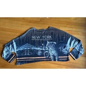 Cleo Apparel Cropped Knit Long Sleeve Women Sweater‎ Size 2X Made In USA